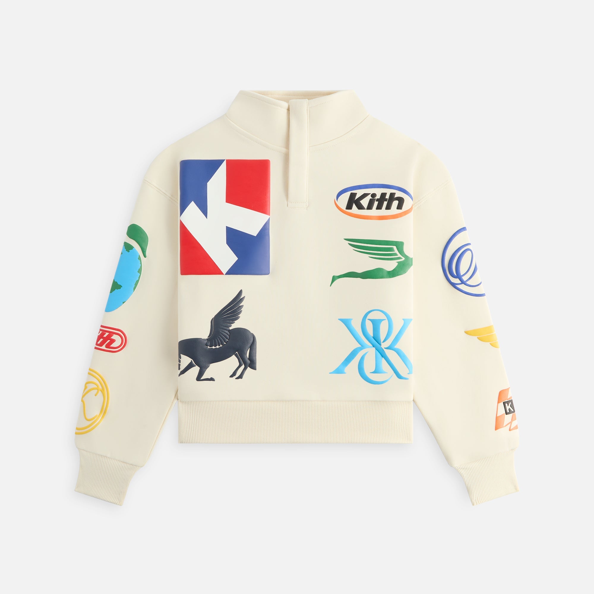 Kith Kids Logo Hunter Pullover - Sandrift | Kith Sandrift