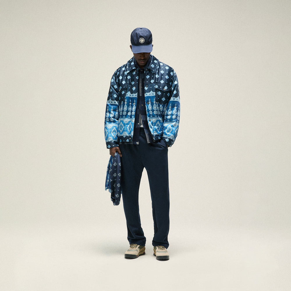 Kith Puffed Jase Satin Trucker Jacket - Nocturnal | Kith Nocturnal