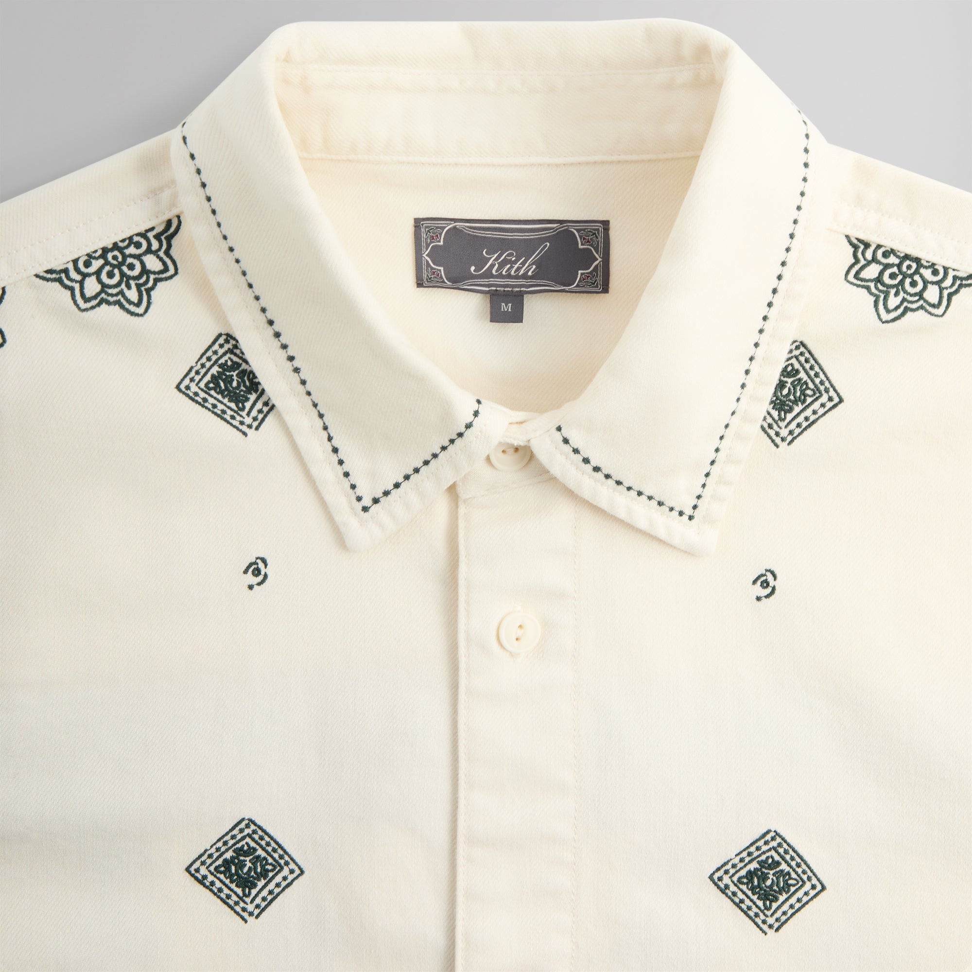 Kith Raw Hem Denim Apollo Shirt - Stadium | Kith Stadium
