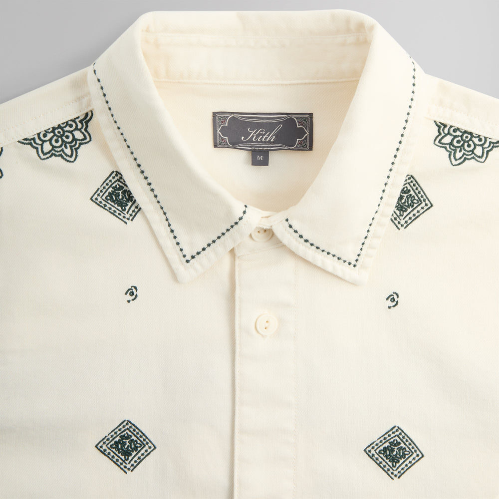 Kith Raw Hem Denim Apollo Shirt - Stadium | Kith Stadium