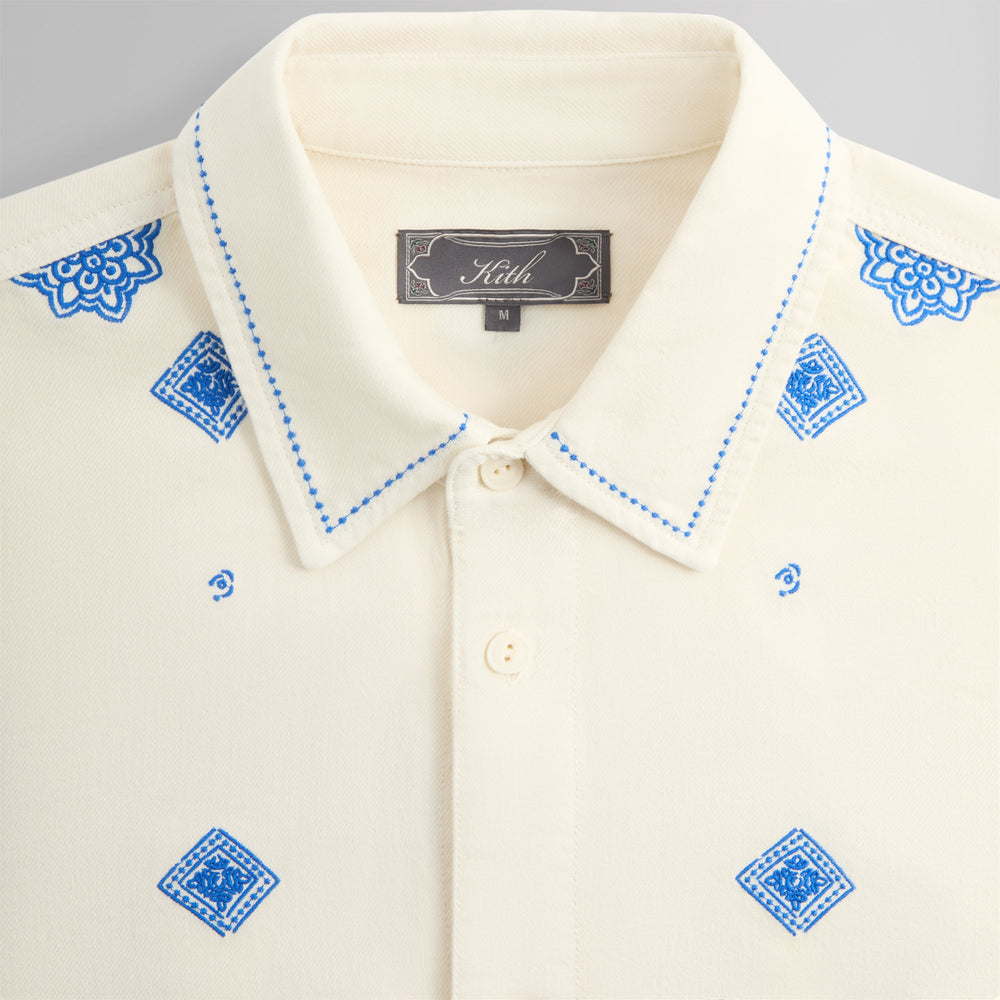 Kith Raw Hem Denim Apollo Shirt - Lake | Kith Lake