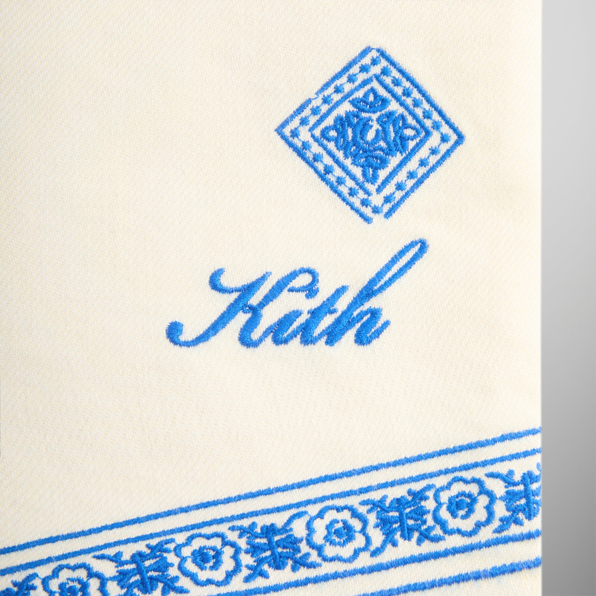 Kith Raw Hem Denim Apollo Shirt - Lake | Kith Lake