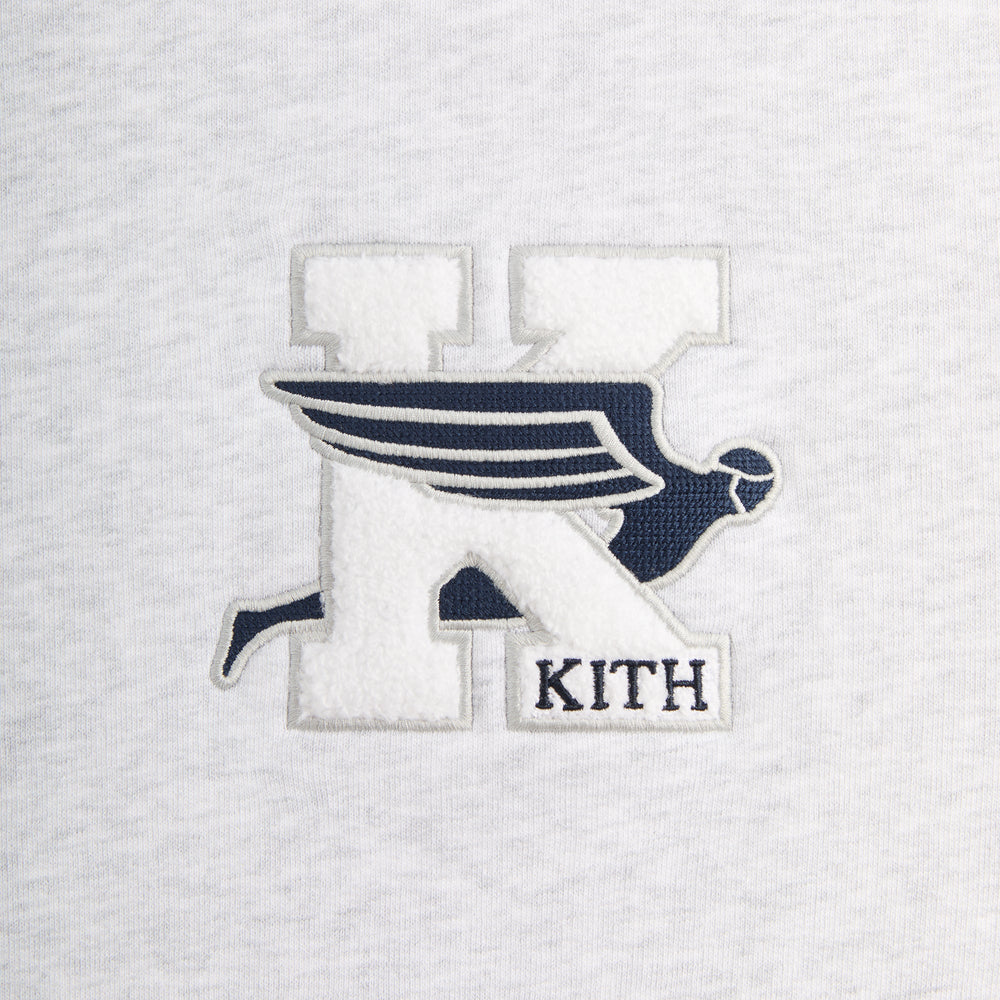 Kith Flight Logo Nelson Crewneck - Light Heather Grey | Kith Light Heather Grey