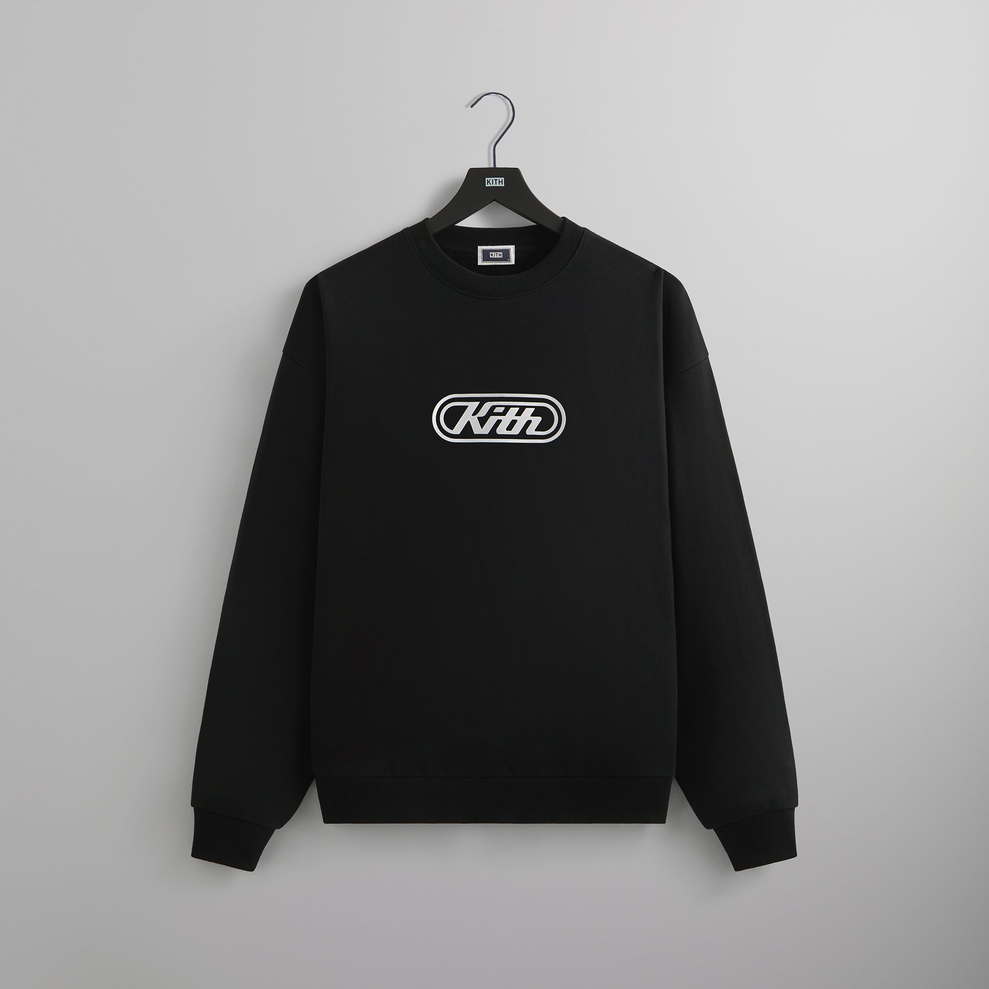 Kith Vortex Logo Nelson Crewneck - Black | Kith Black