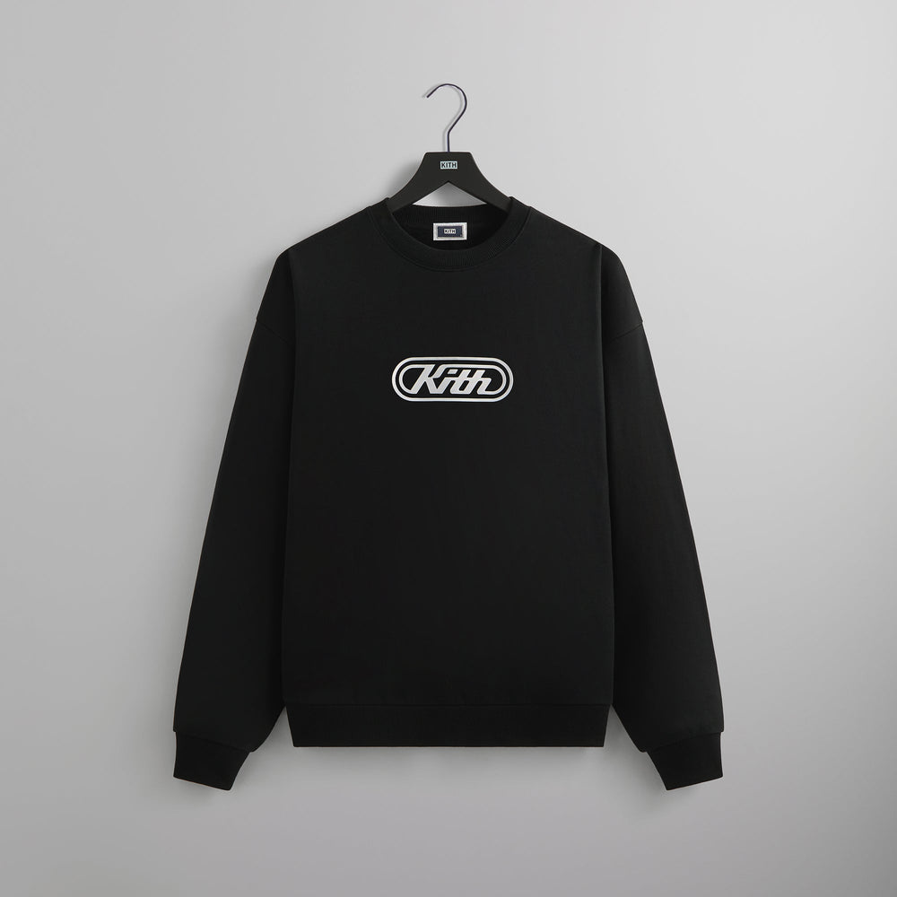 Kith Vortex Logo Nelson Crewneck - Black | Kith Black