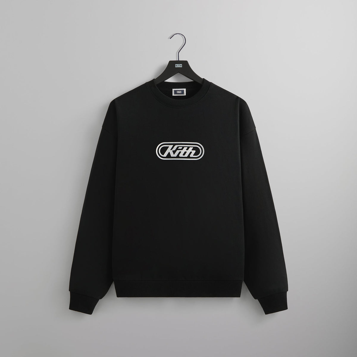Kith Vortex Logo Nelson Crewneck - Black | Kith Black