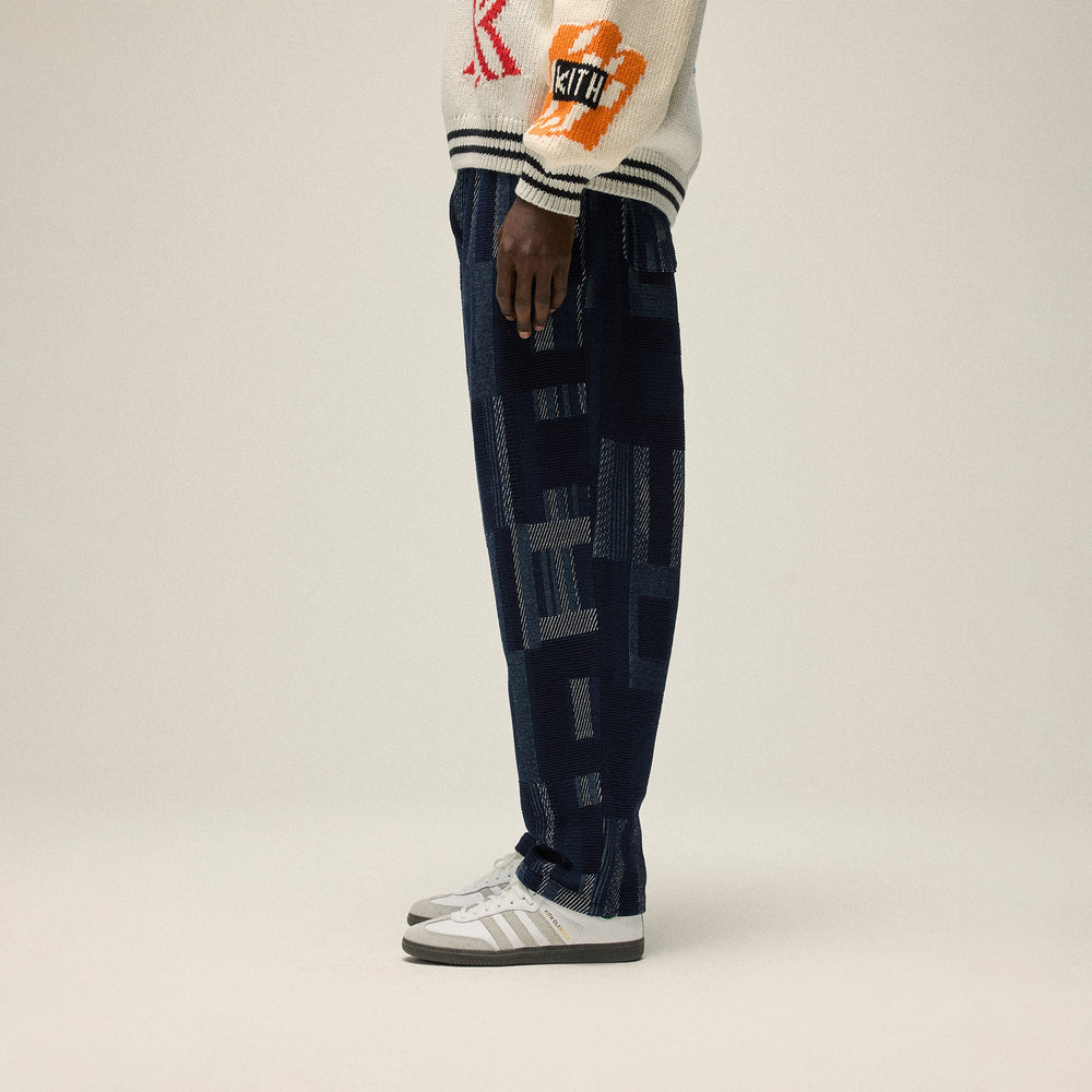 Kith Geometric Knit Elmhurst Pant - Nocturnal | Kith Nocturnal