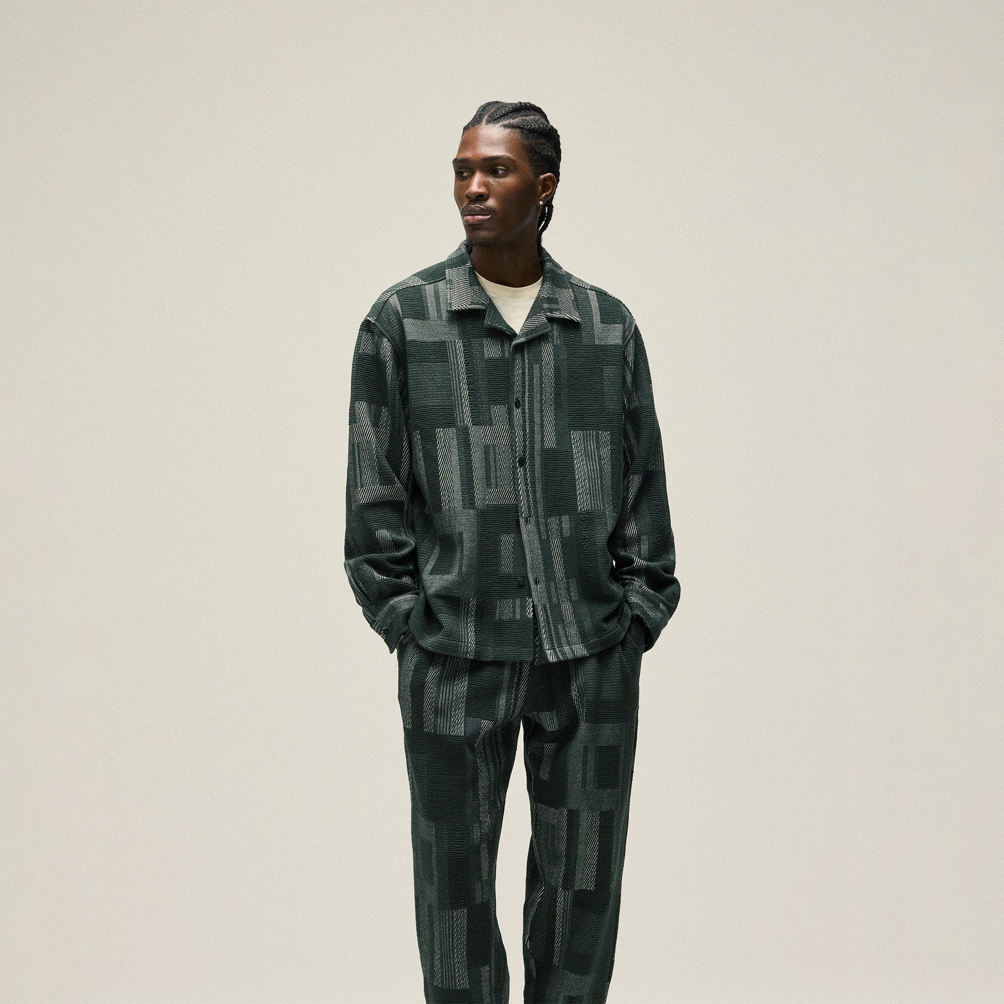 Kith Geometric Knit Elmhurst Pant - Stadium | Kith Stadium
