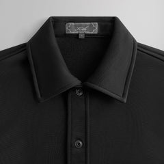 Kith Long Sleeve Boxy Collared Overshirt - Black | Kith Black