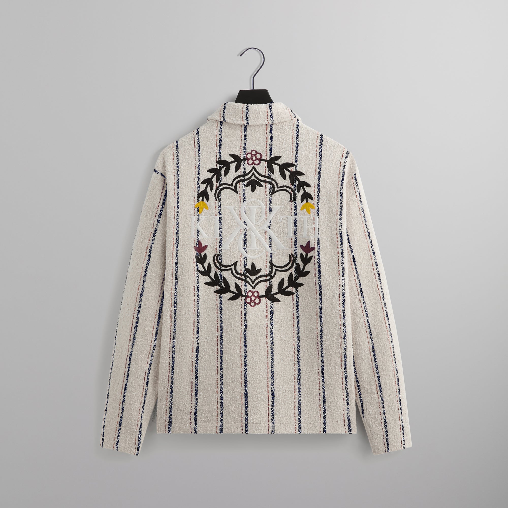 Kith Striped Boucle Coaches Jacket - Whisper | Kith Whisper