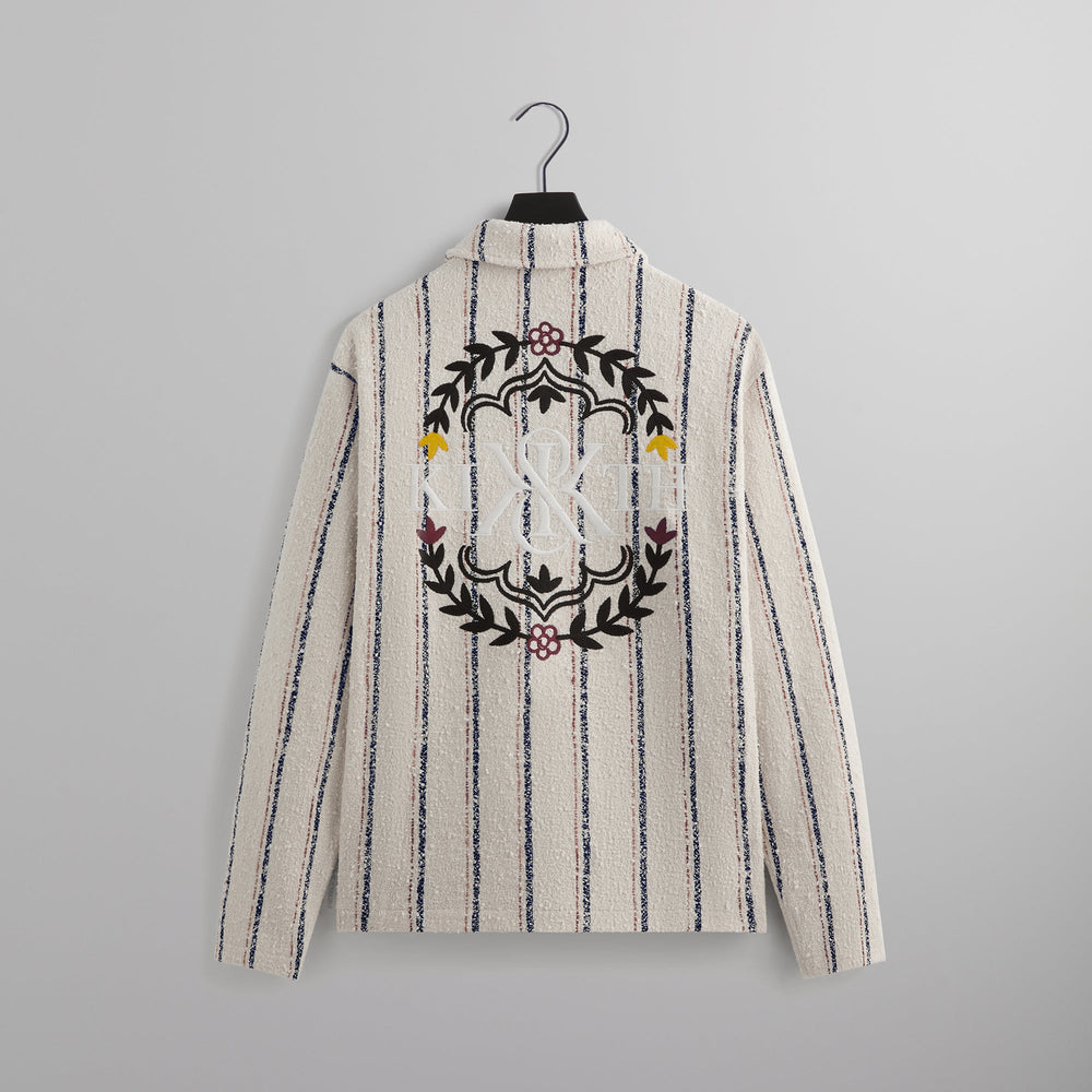 Kith Striped Boucle Coaches Jacket - Whisper | Kith Whisper