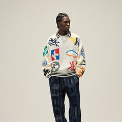 Kith Nelson Rugby Sweater - Light Heather Grey | Kith Light Heather Grey
