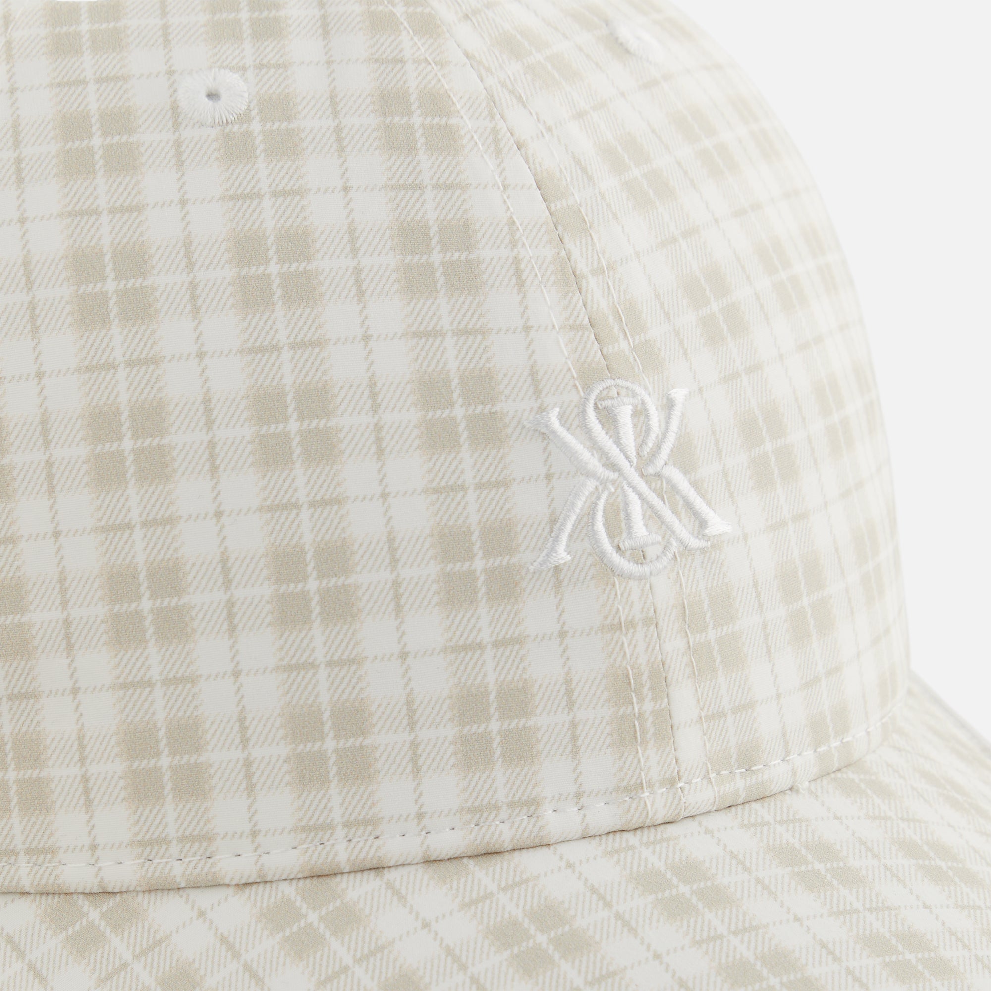 Kith Women Gingham Classic Cap - White | Kith White