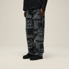 Kith Washed Cotton Bandana Barrow Pant - Black | Kith Black