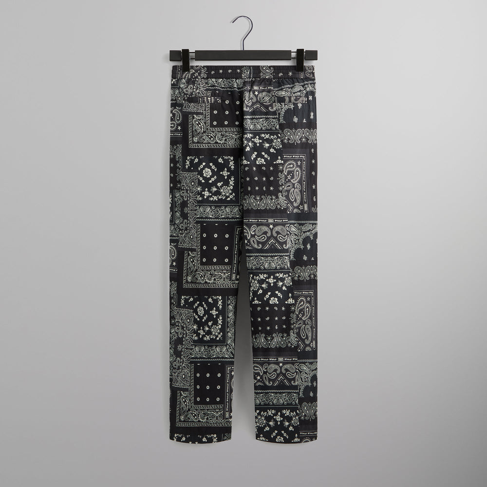 Kith Washed Cotton Bandana Barrow Pant - Black | Kith Black