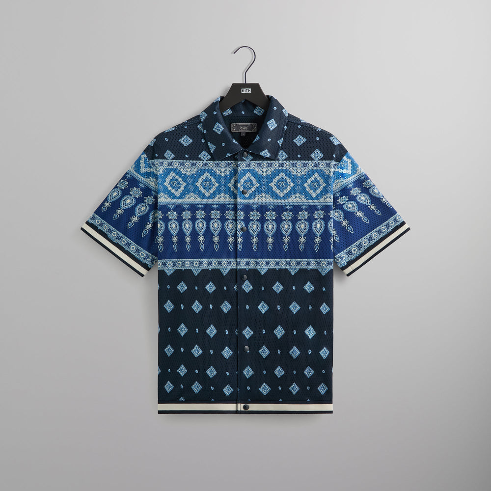 Kith Printed Mesh Woodpoint Shirt - Nocturnal | Kith Nocturnal