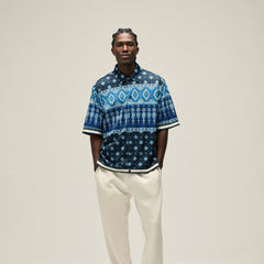 Kith Printed Mesh Woodpoint Shirt - Nocturnal | Kith Nocturnal