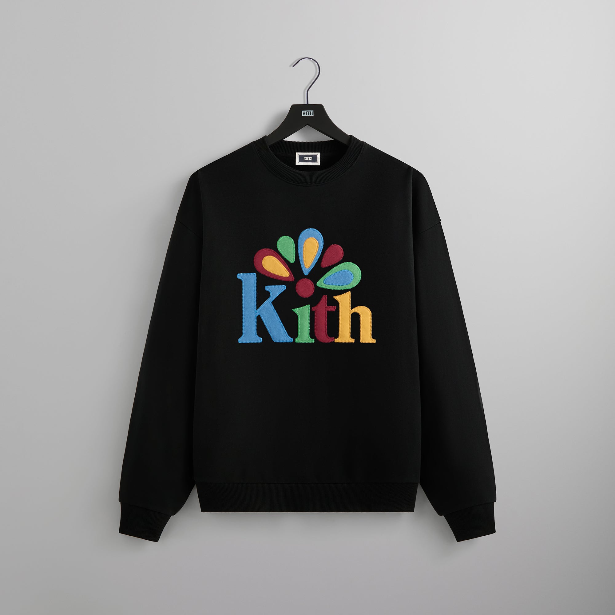Kith Serif Applique Nelson Crewneck - Black | Kith Black