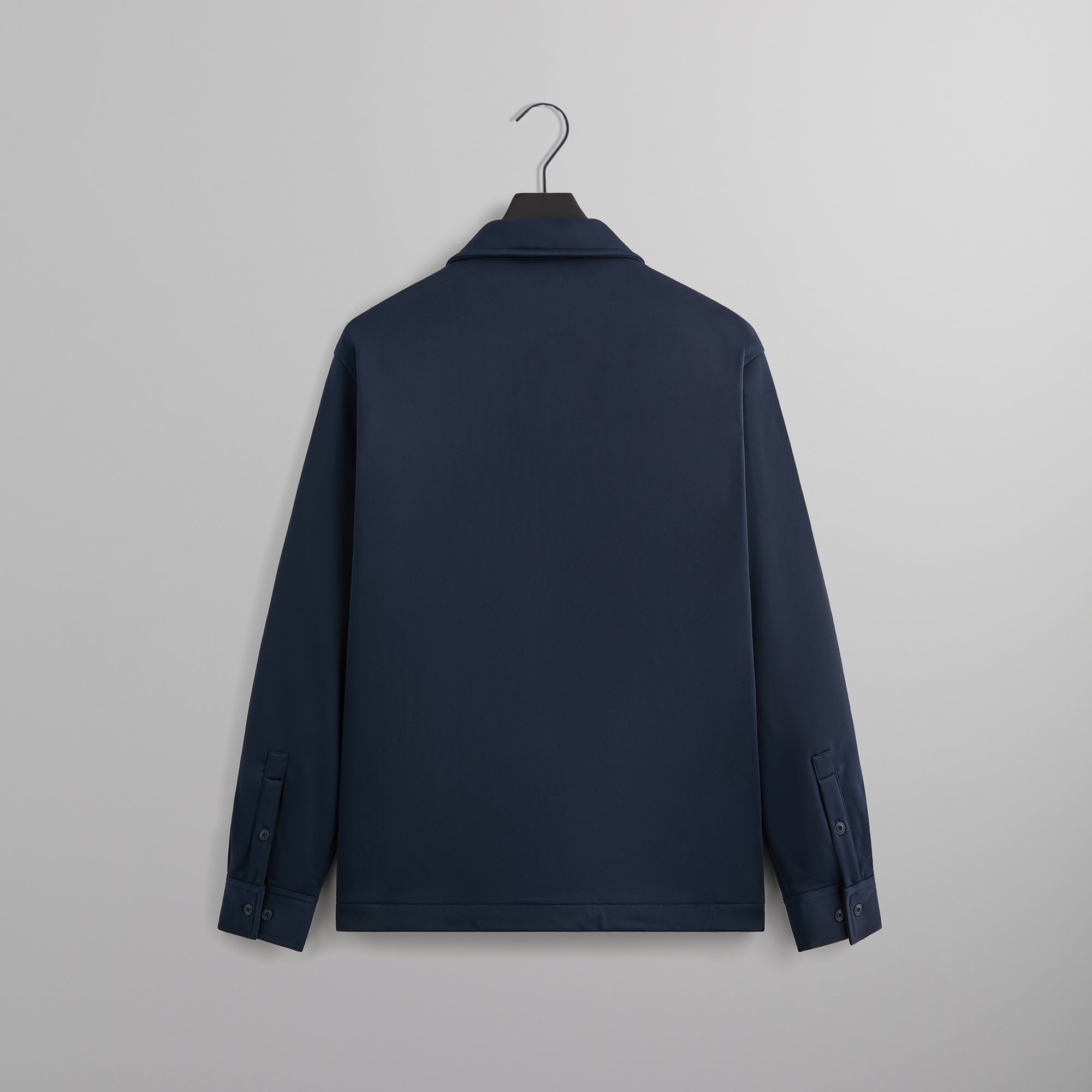 Kith Long Sleeve Boxy Collared Overshirt - Nocturnal | Kith Nocturnal