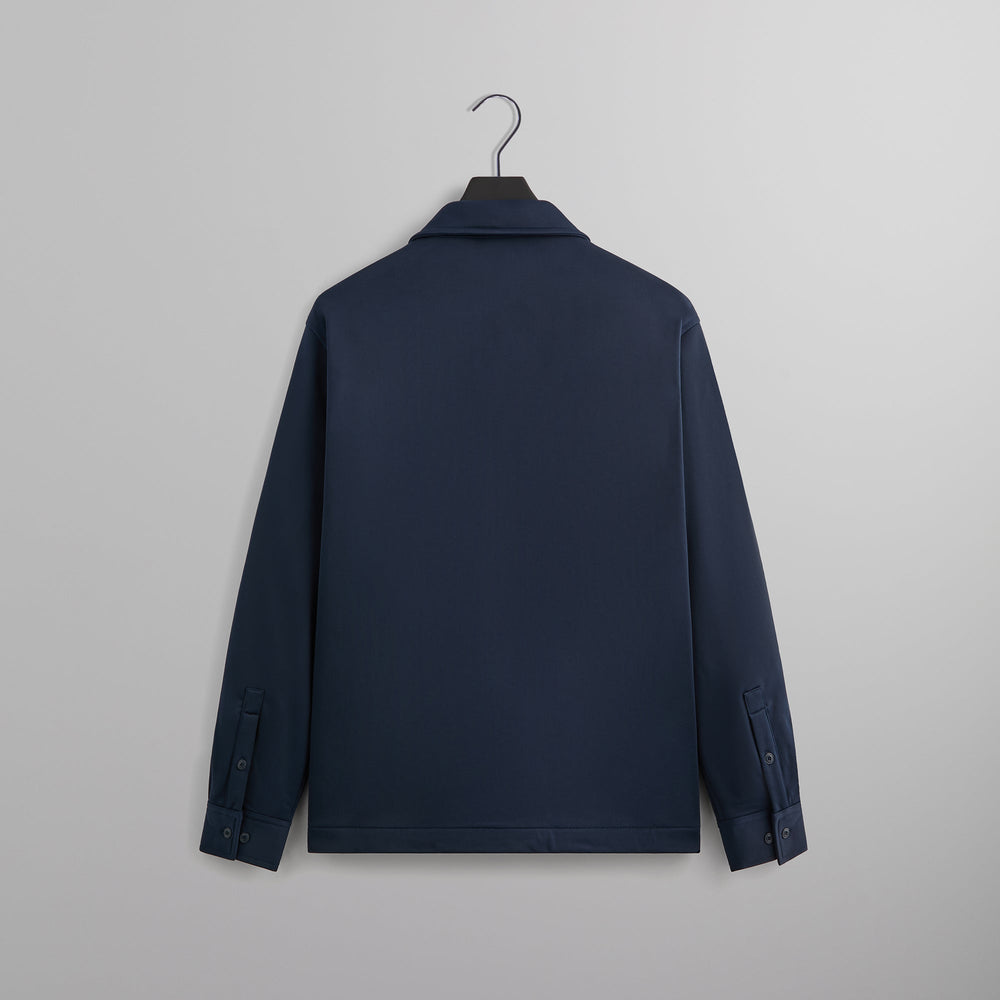 Kith Long Sleeve Boxy Collared Overshirt - Nocturnal | Kith Nocturnal