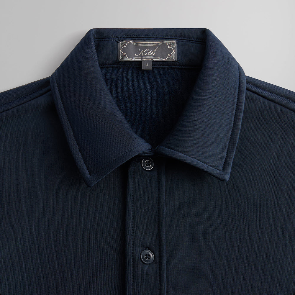 Kith Long Sleeve Boxy Collared Overshirt - Nocturnal | Kith Nocturnal