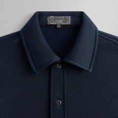 Kith Long Sleeve Boxy Collared Overshirt - Nocturnal | Kith Nocturnal