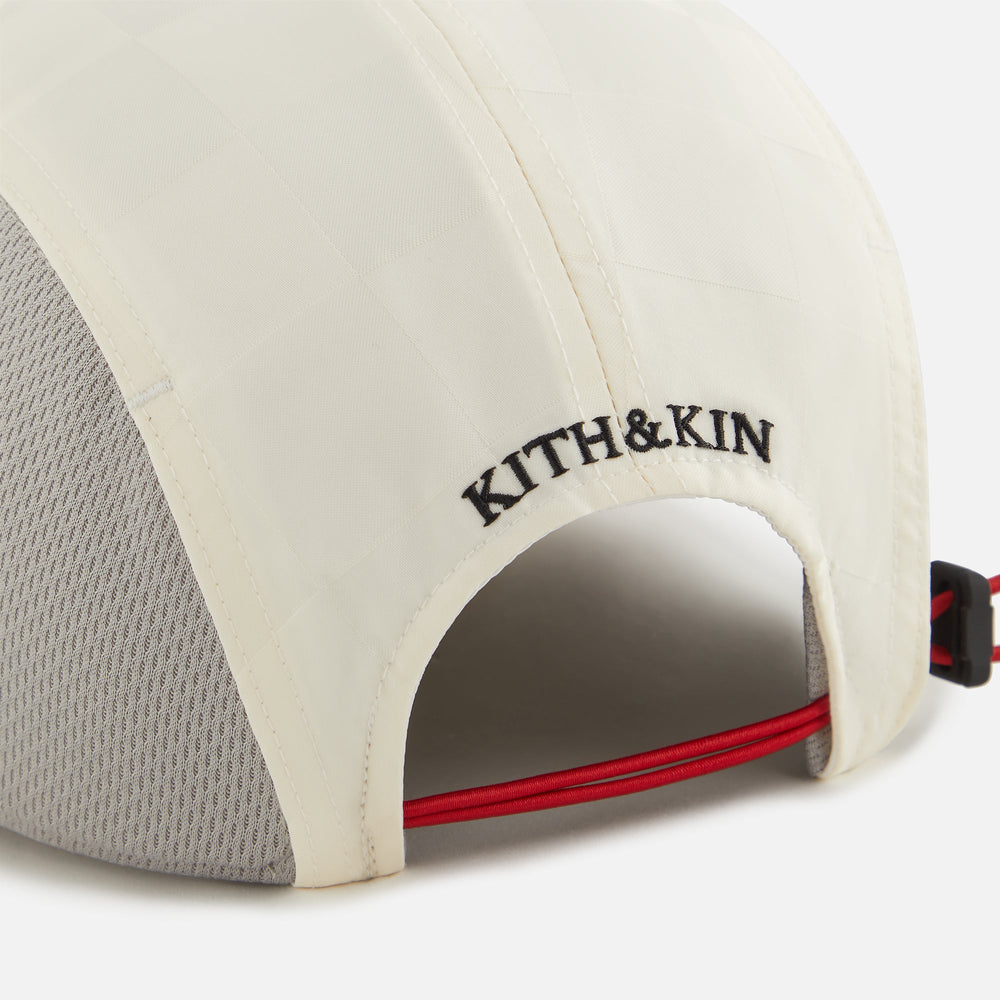 Kith Kids Checkered Satin Camper Cap - Sandrift | Kith Sandrift