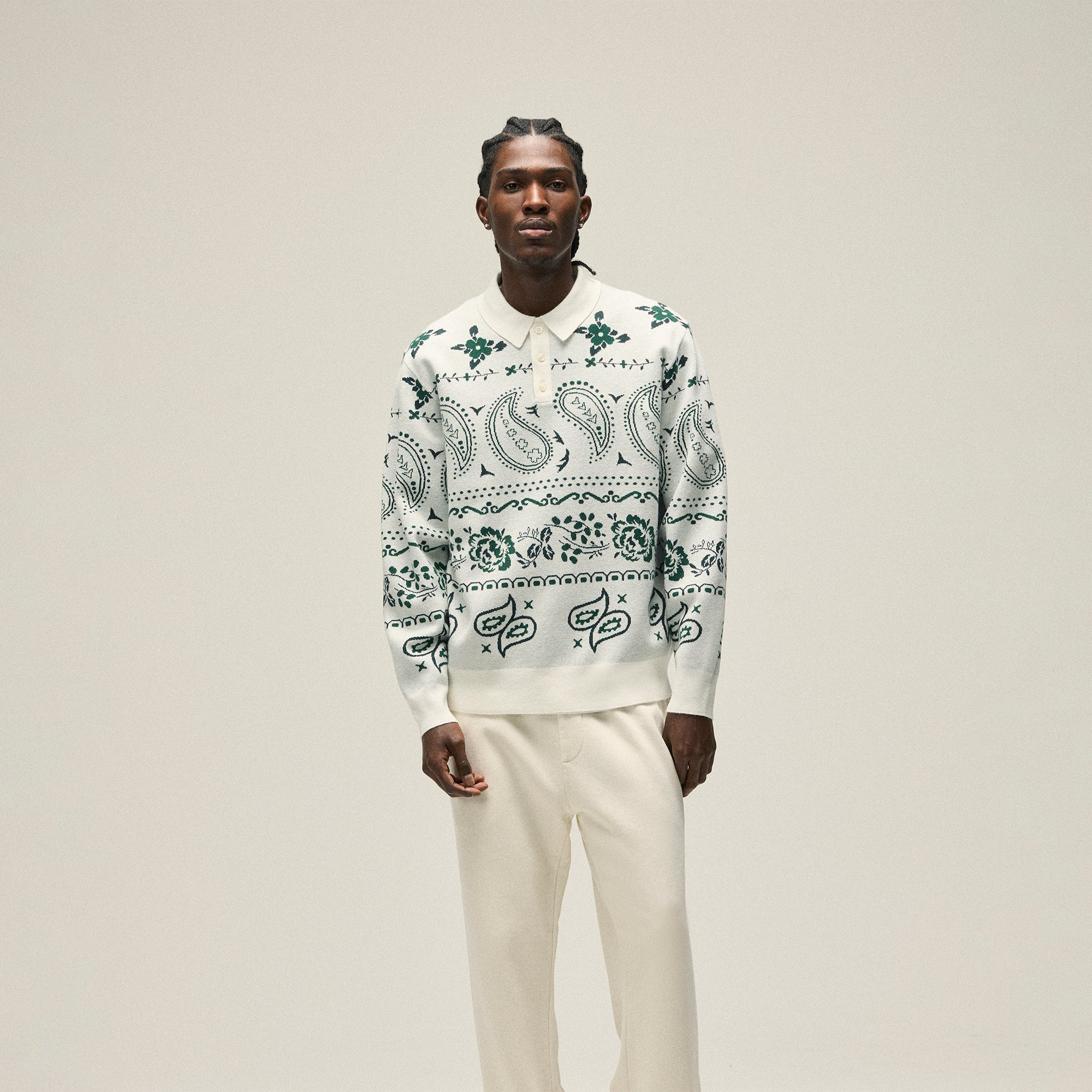 Kith Harmon Rugby Sweater - Sandrift | Kith Sandrift