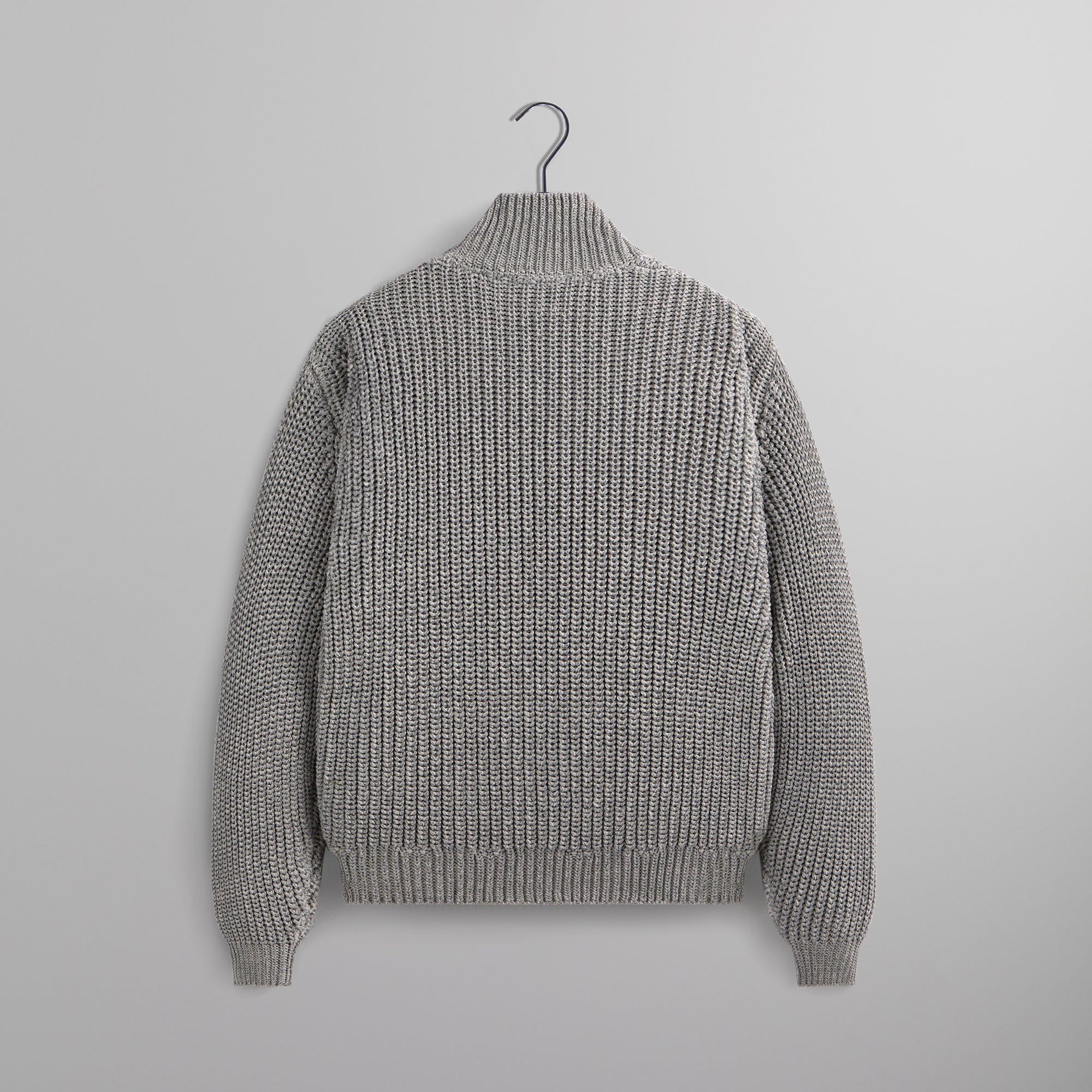 &Kin Reflective Wyona Full Zip Sweater - Silver | Kith Silver