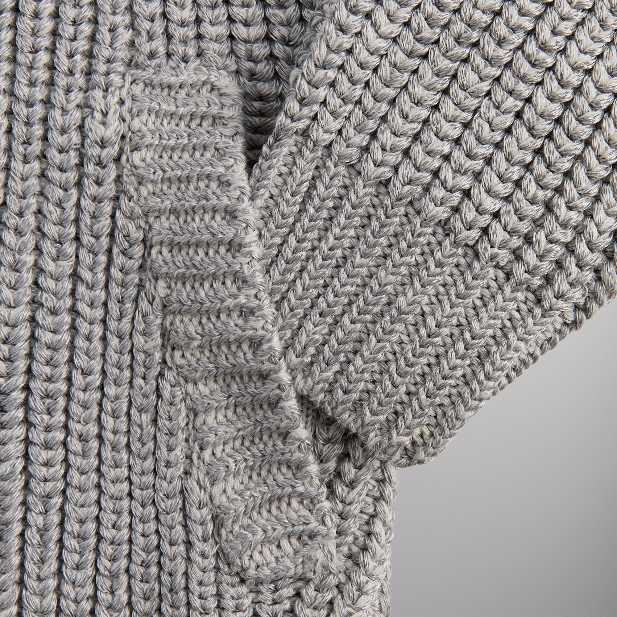 &Kin Reflective Wyona Full Zip Sweater - Silver | Kith Silver