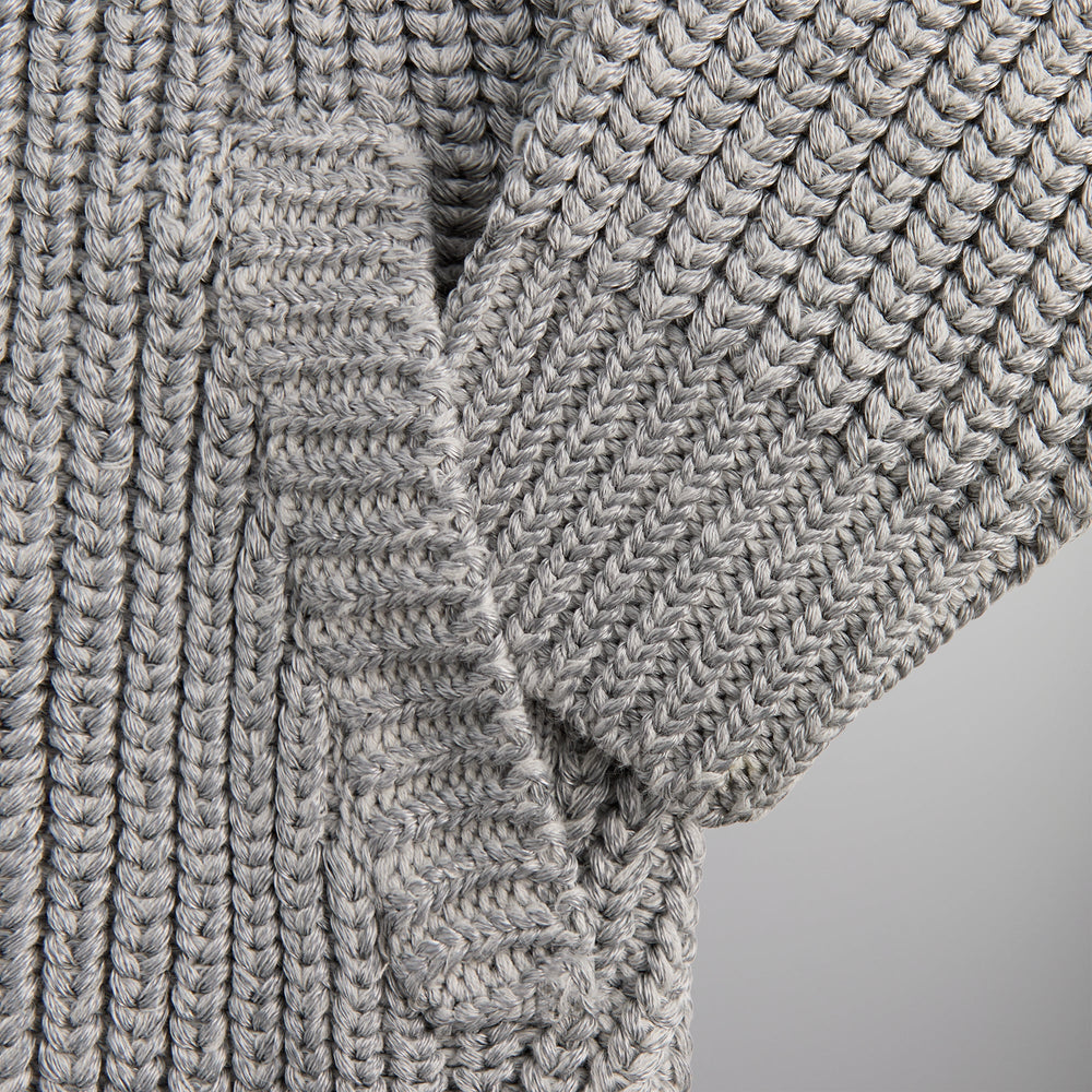 &Kin Reflective Wyona Full Zip Sweater - Silver | Kith Silver