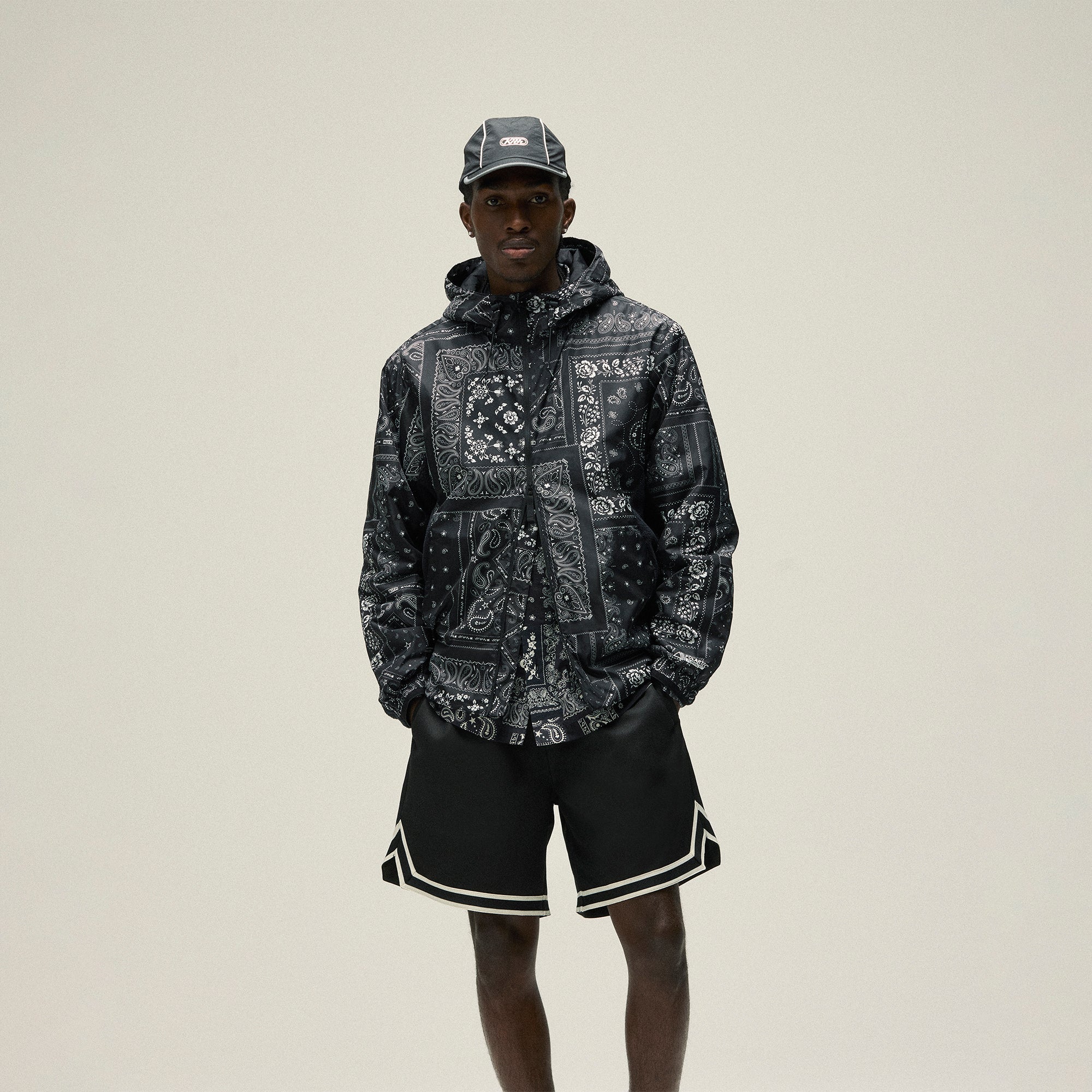 Kith Deconstructed Bandana Madison V Jacket - Black | Kith Black