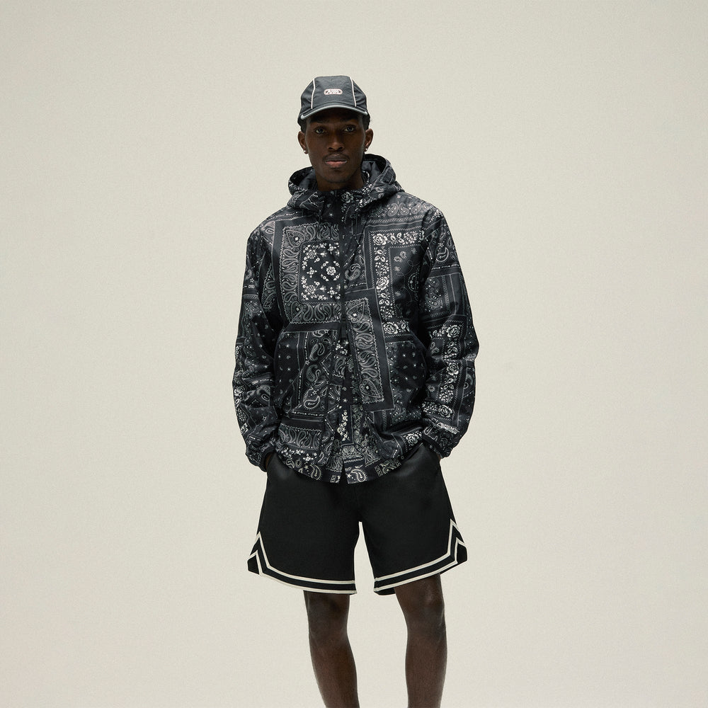Kith Deconstructed Bandana Madison V Jacket - Black | Kith Black