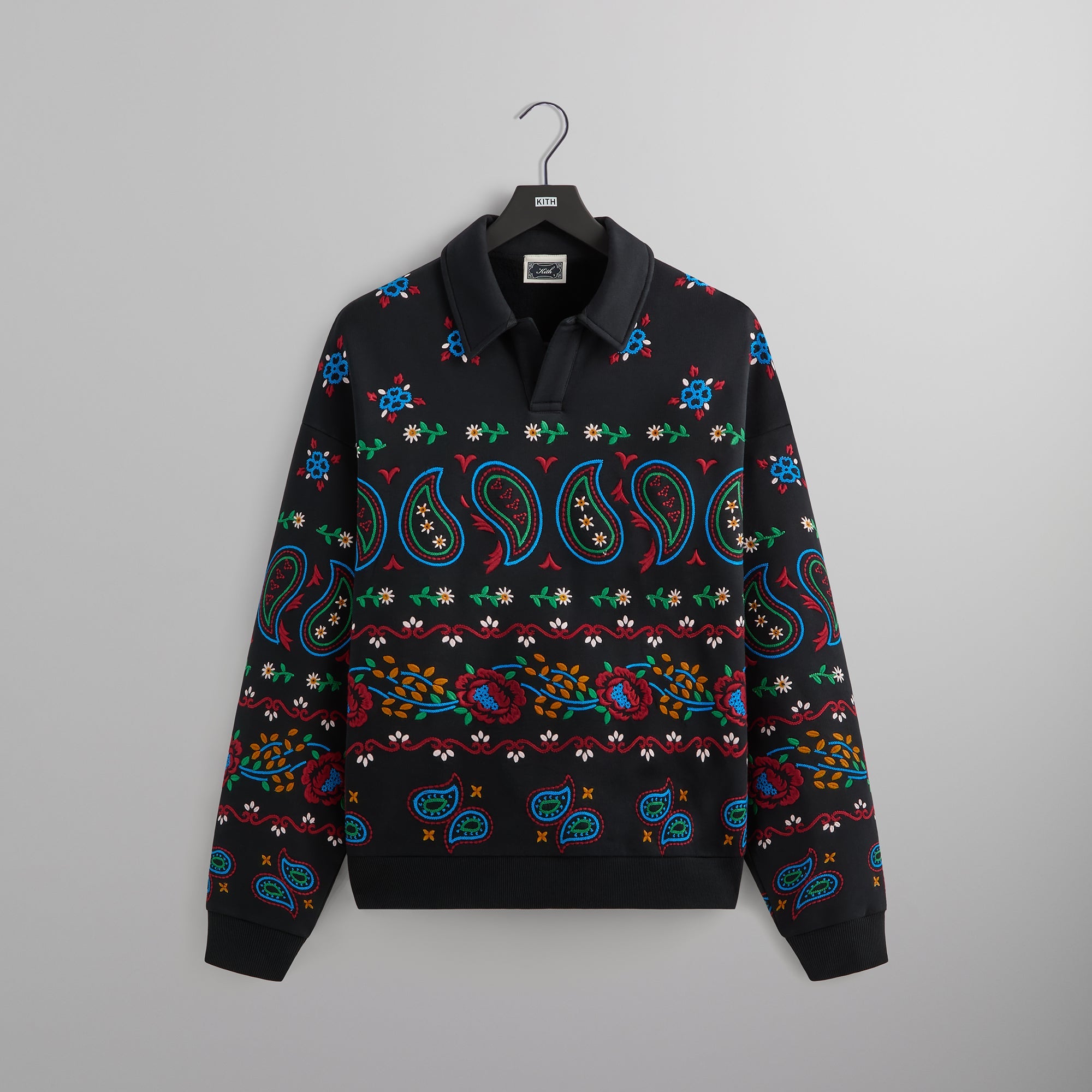 Kith Nelson Collared Overshirt - Black | Kith Black
