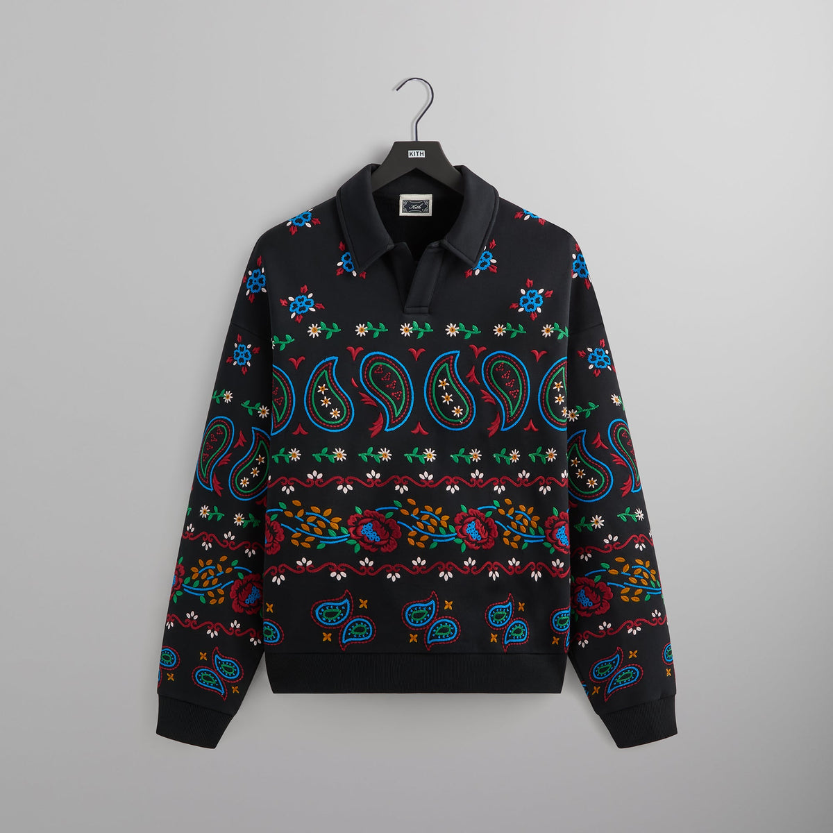 Kith Nelson Collared Overshirt - Black | Kith Black