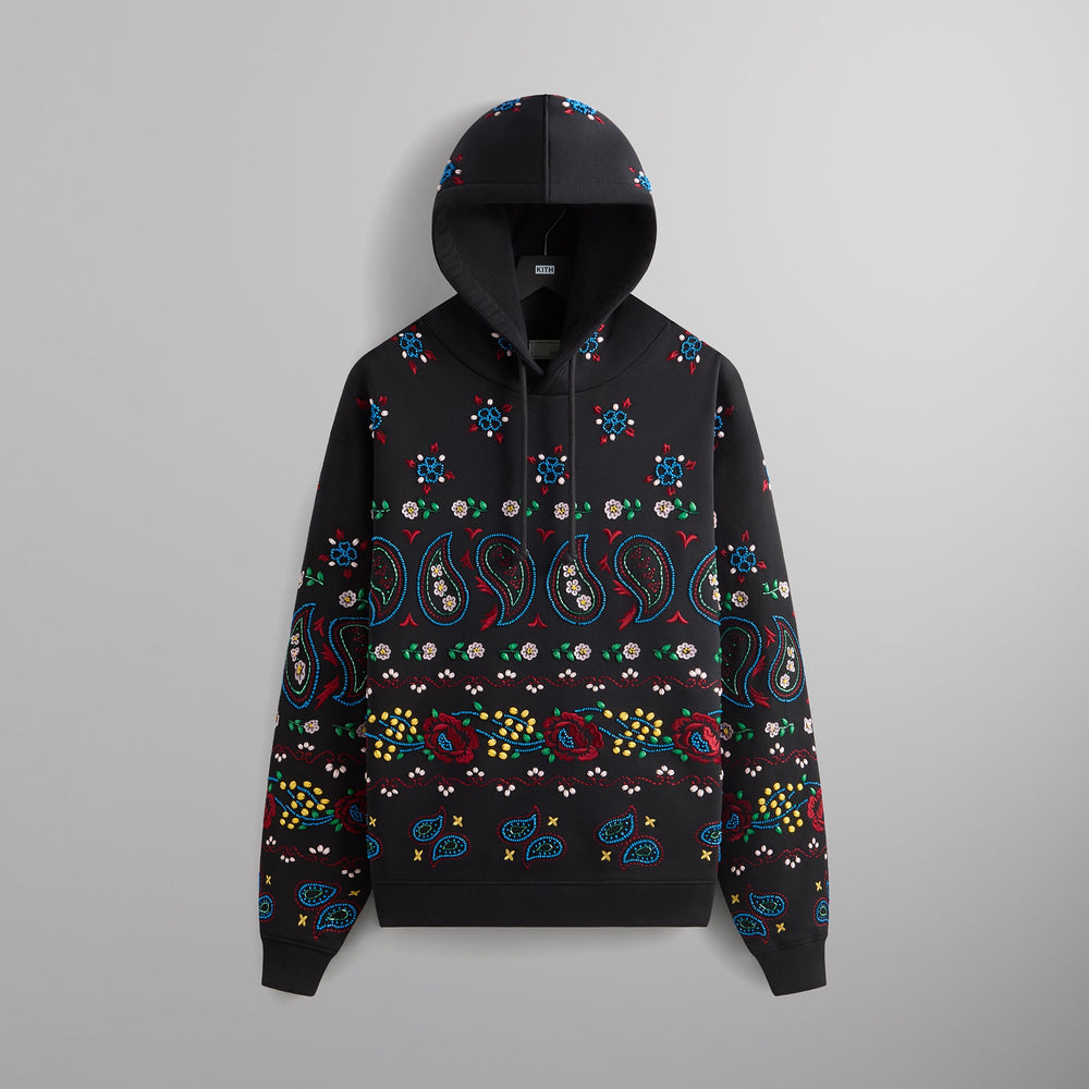 &Kin Paisley Floral Williams III Hoodie - Black | Kith Black