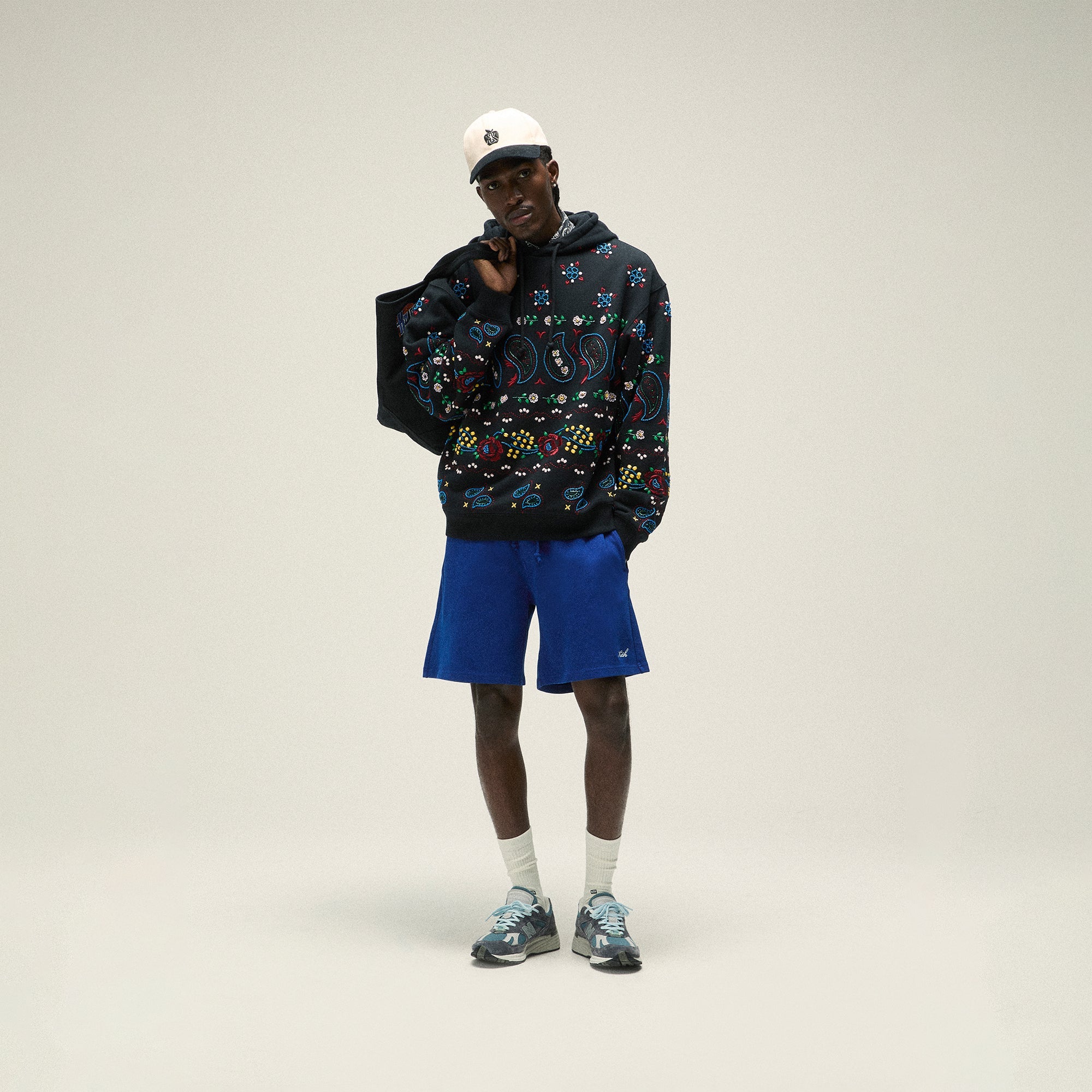 &Kin Paisley Floral Williams III Hoodie - Black | Kith Black