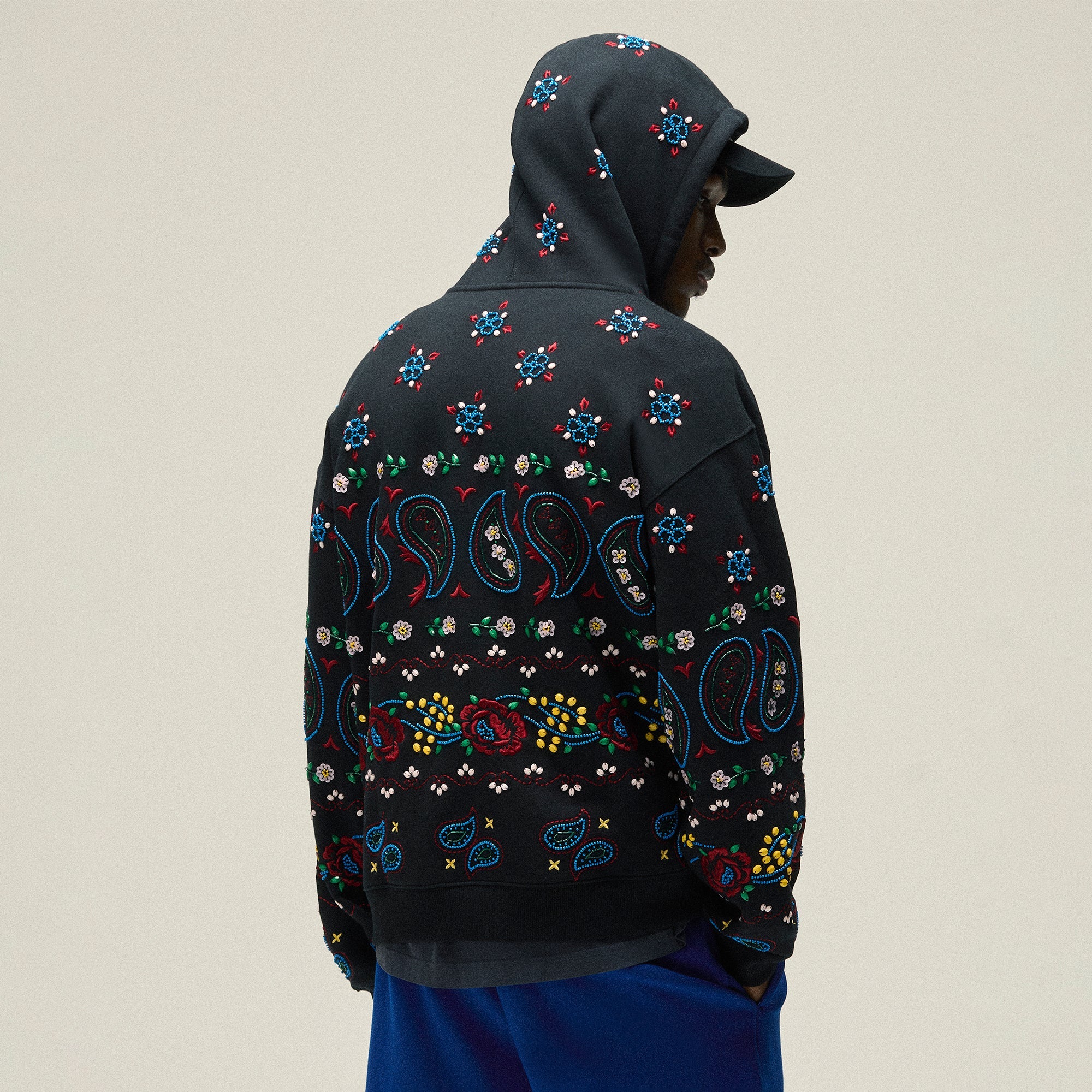&Kin Paisley Floral Williams III Hoodie - Black | Kith Black