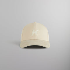 Kith Crochet K Aaron Classic Cap With Suede Brim - Sandrift | Kith Sandrift