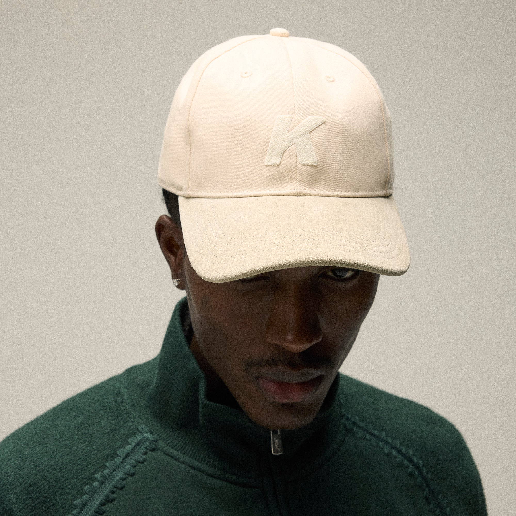 Kith Crochet K Aaron Classic Cap With Suede Brim - Sandrift | Kith Sandrift