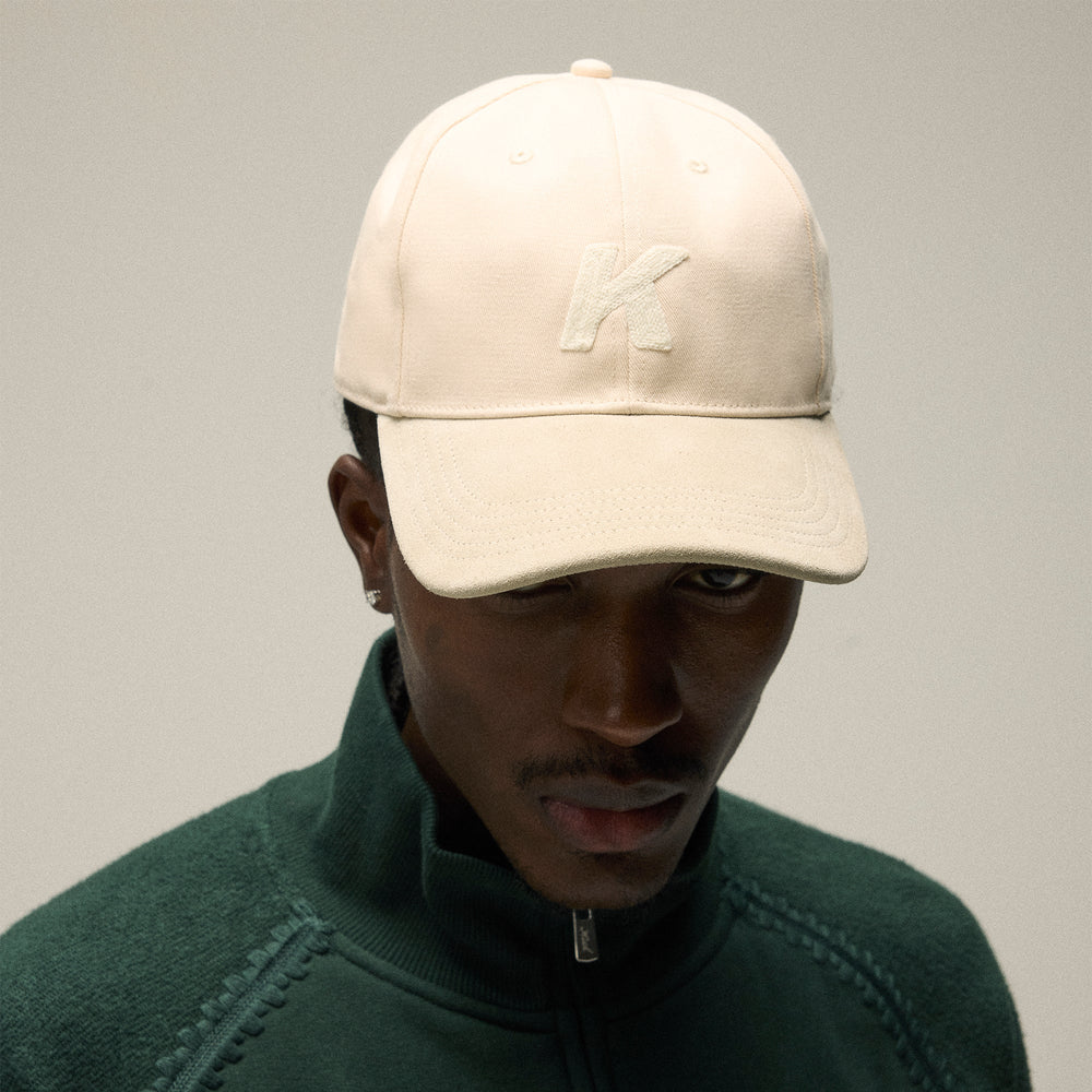 Kith Crochet K Aaron Classic Cap With Suede Brim - Sandrift | Kith Sandrift