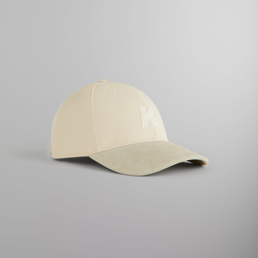 Kith Crochet K Aaron Classic Cap With Suede Brim - Sandrift | Kith Sandrift