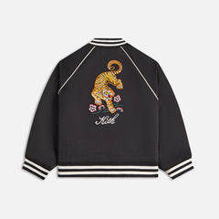 Kith Kids Satin Tiger Souvenir Jacket - Black | Kith Black