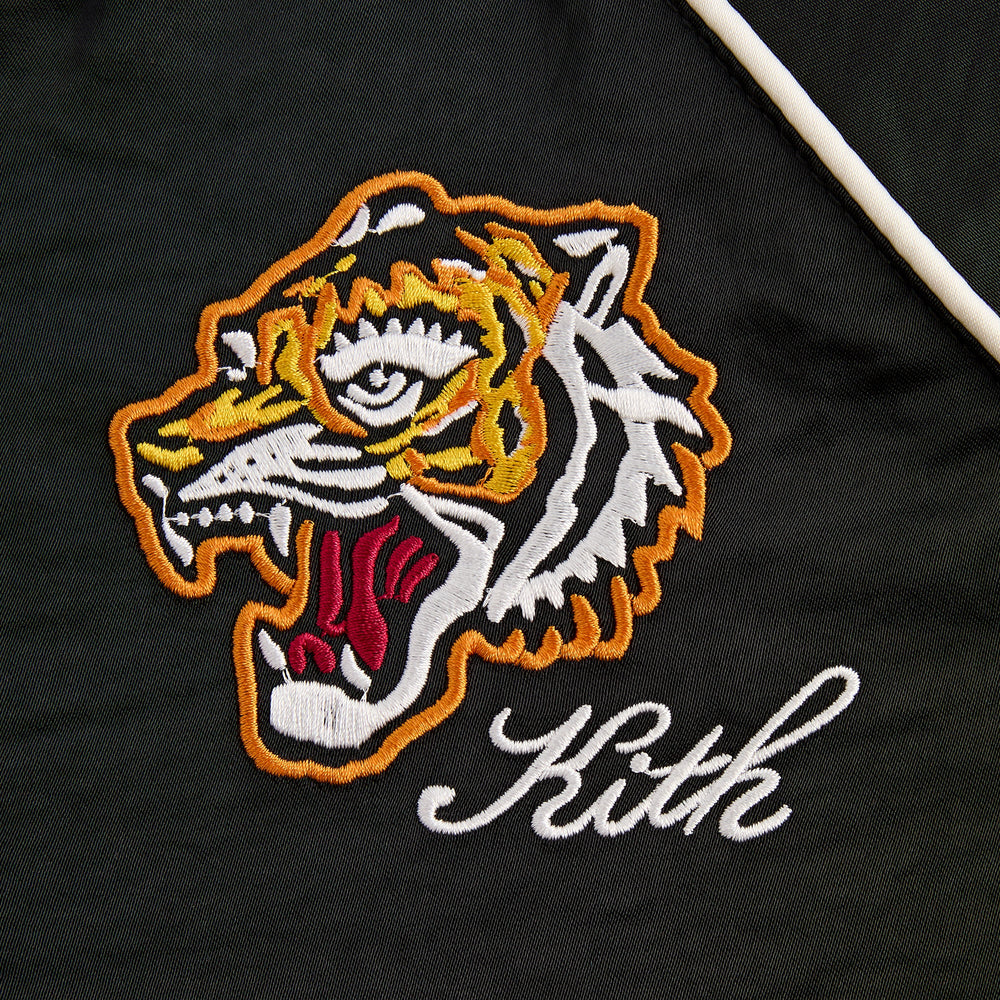 Kith Kids Satin Tiger Souvenir Jacket - Black | Kith Black