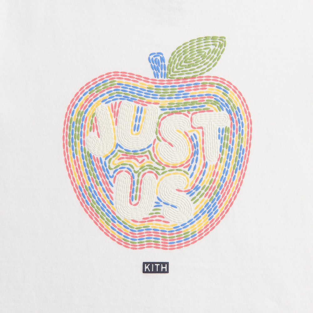 Kith Kids Just Us Apple Graphic Tee - White | Kith White