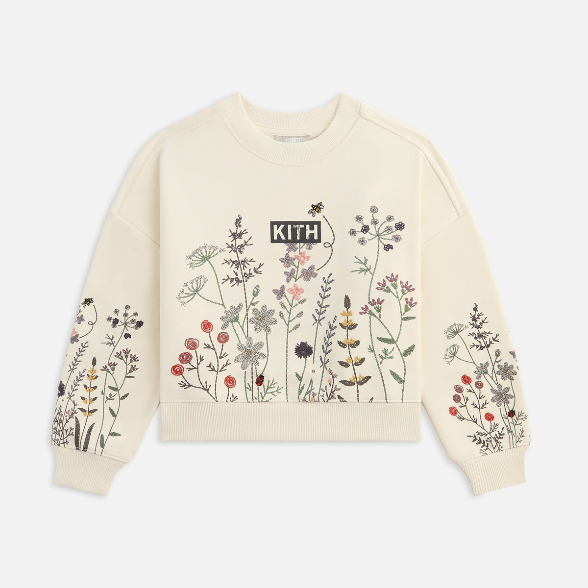 Kith Kids Floral Nelson Crewneck - Sandrift | Kith Sandrift