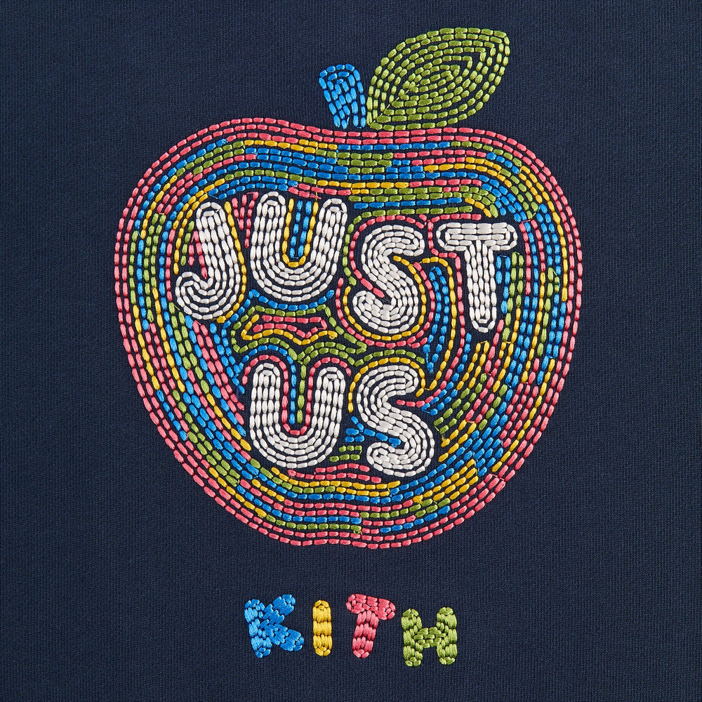 Kith Kids Just Us Apple Nelson Crewneck - Nocturnal | Kith Nocturnal
