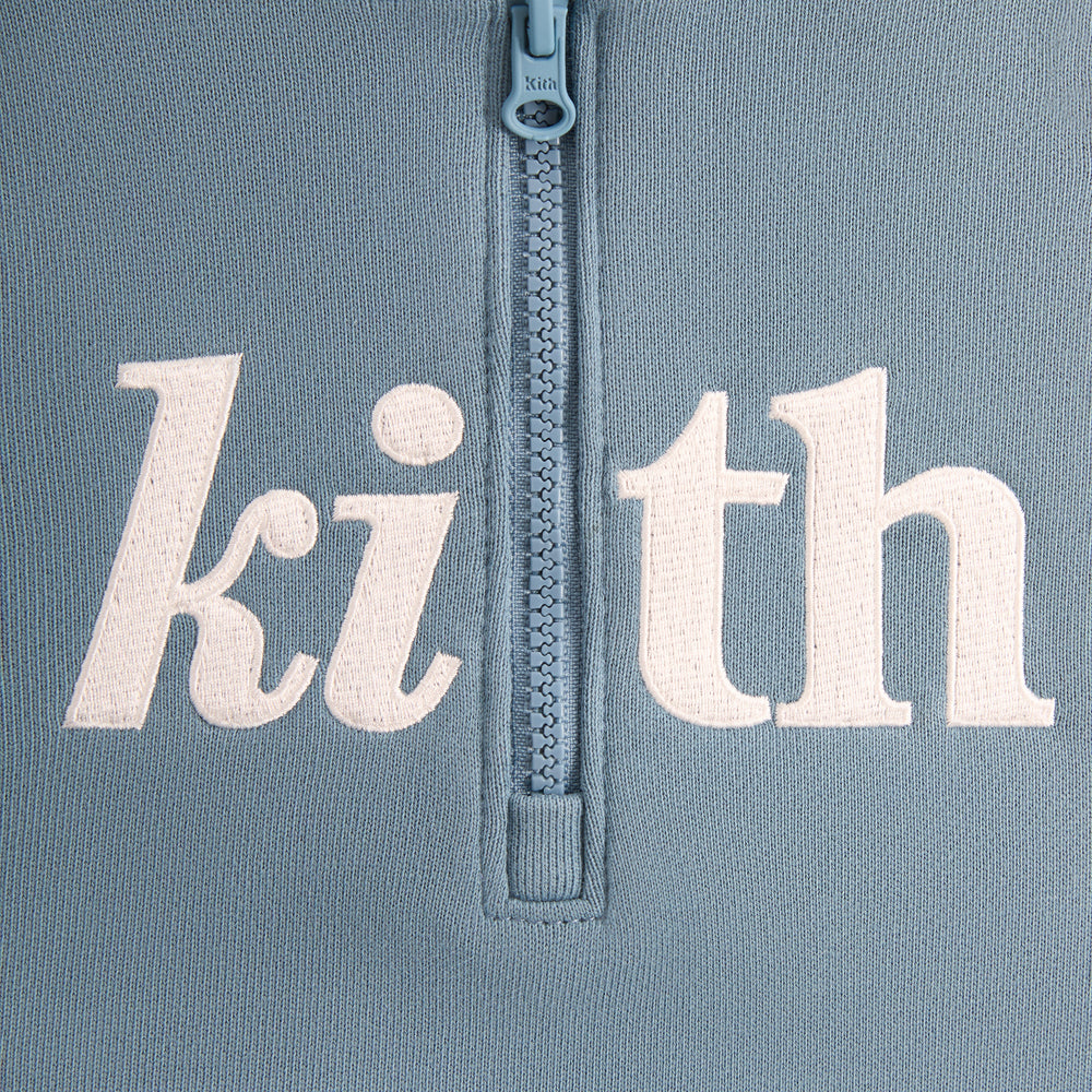 Kith Kids Color-Blocked Vale Nelson Quarter Zip Hoodie - Farrow | Kith Farrow