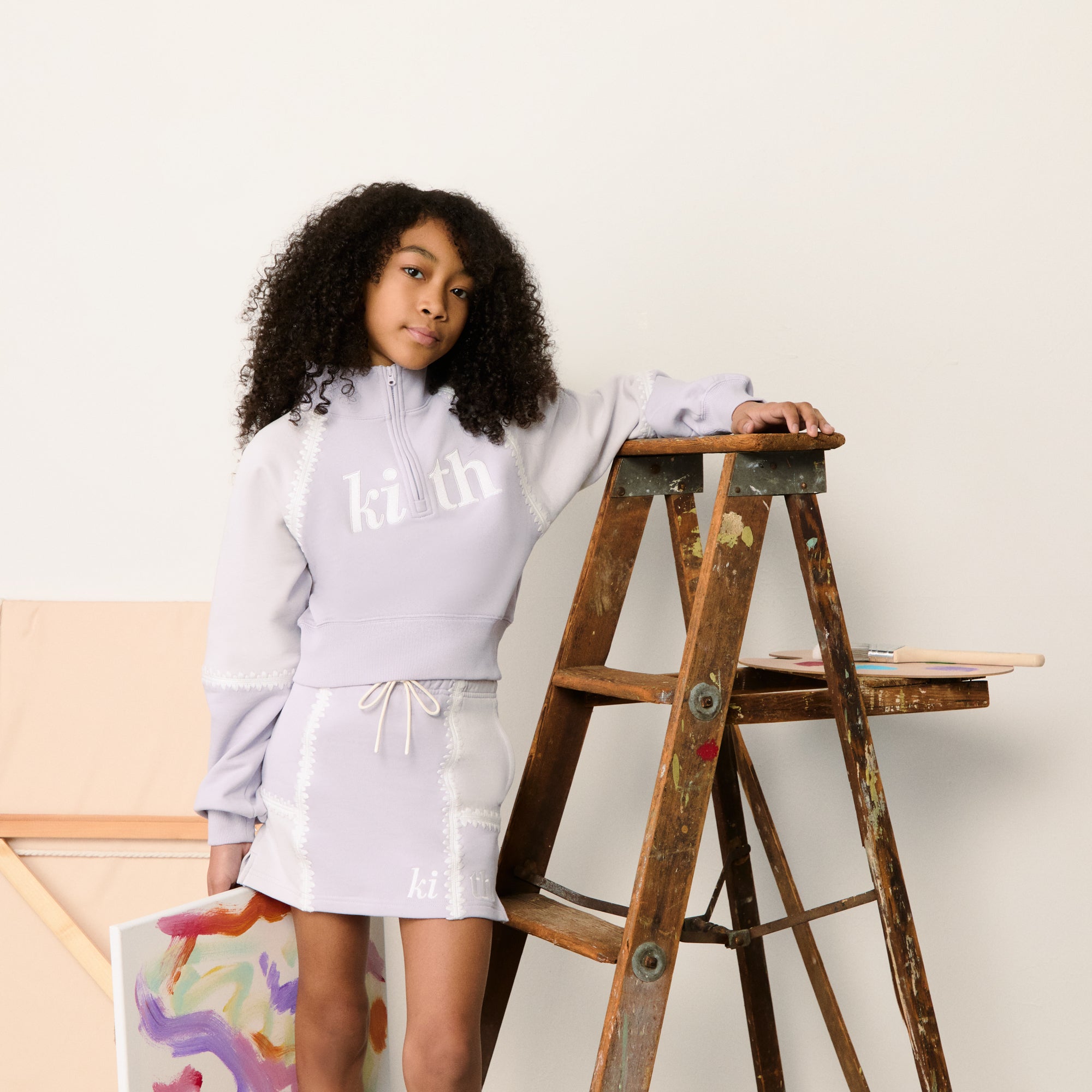 Kith Kids Color-Blocked Vale Lena Skirt - Echo | Kith Echo