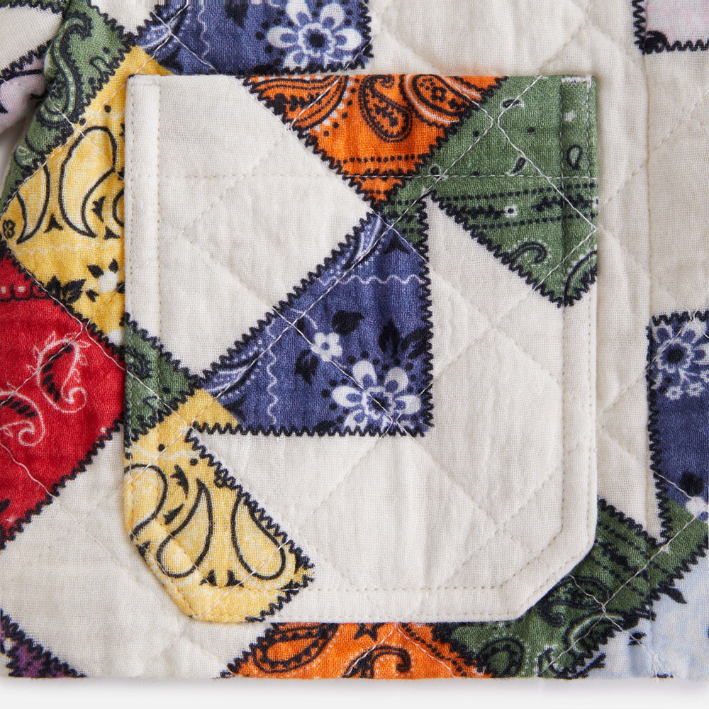 Kith Kids Quilted Patchwork Cropped Liner - Sandrift | Kith Sandrift